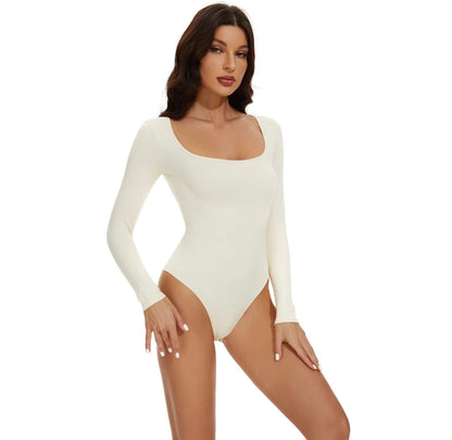 Body scupltant à manches longues, string